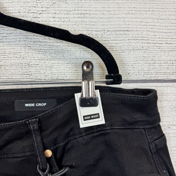 Judy Blue Plus Size Black Wide Leg Tummy Control Crop Jeans Size 24W - Picture 4 of 8